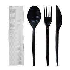 Kit de Cubiertos 3 piezas Negro