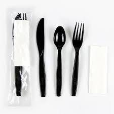 Kit de Cubiertos 3 piezas Negro