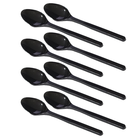 Cucharita Postre Negra Empacada