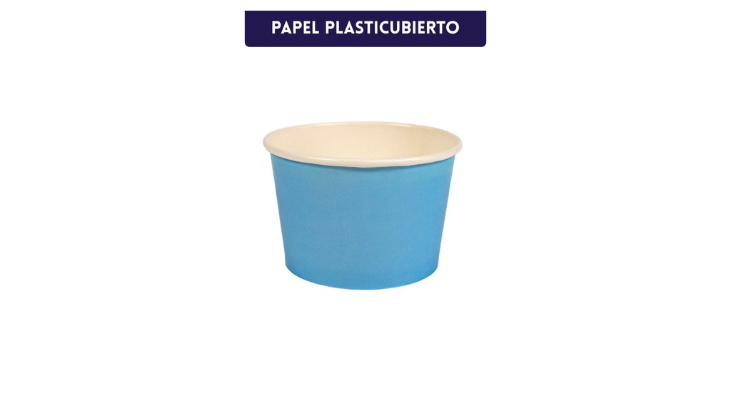 Tina de Papel 8 onzas Azul