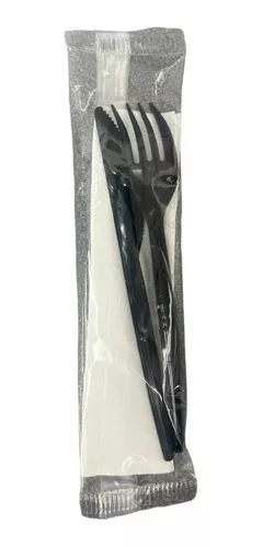 Kit de Cubiertos 3 piezas Negro