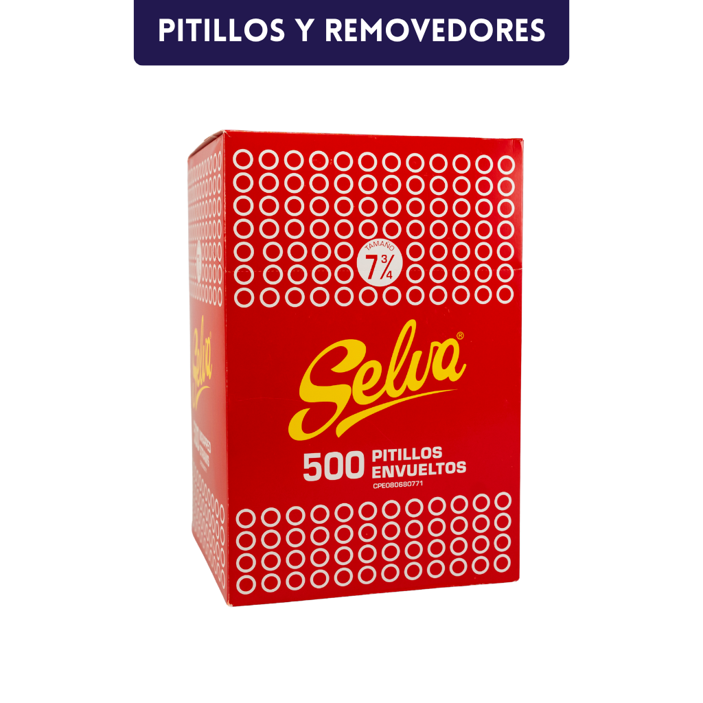 Pitillo Envuelto Traslúcido 7 3/4"
